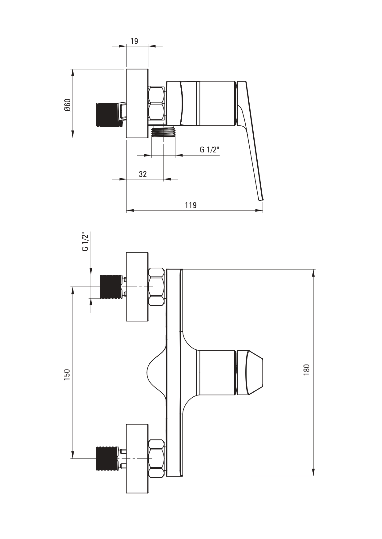 Ivo BLI 040M Смеситель для душа
