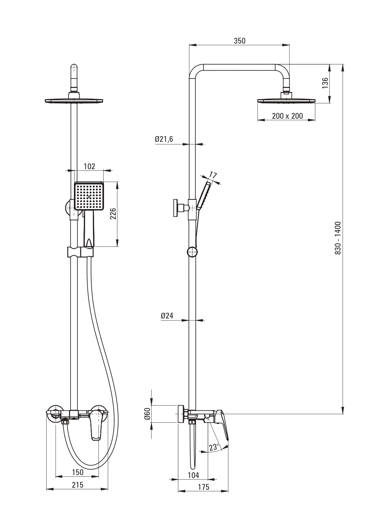 Boro NER 04PM Душова система
